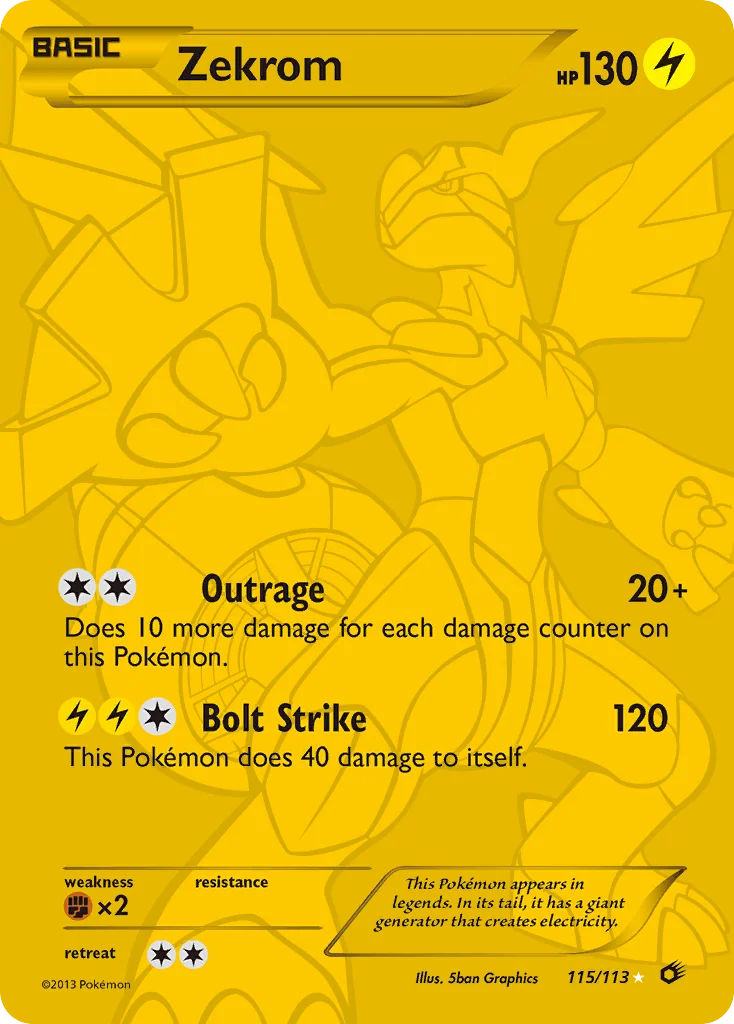 Zekrom Pokemon card