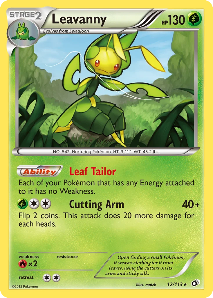 Leavanny Pokemon card