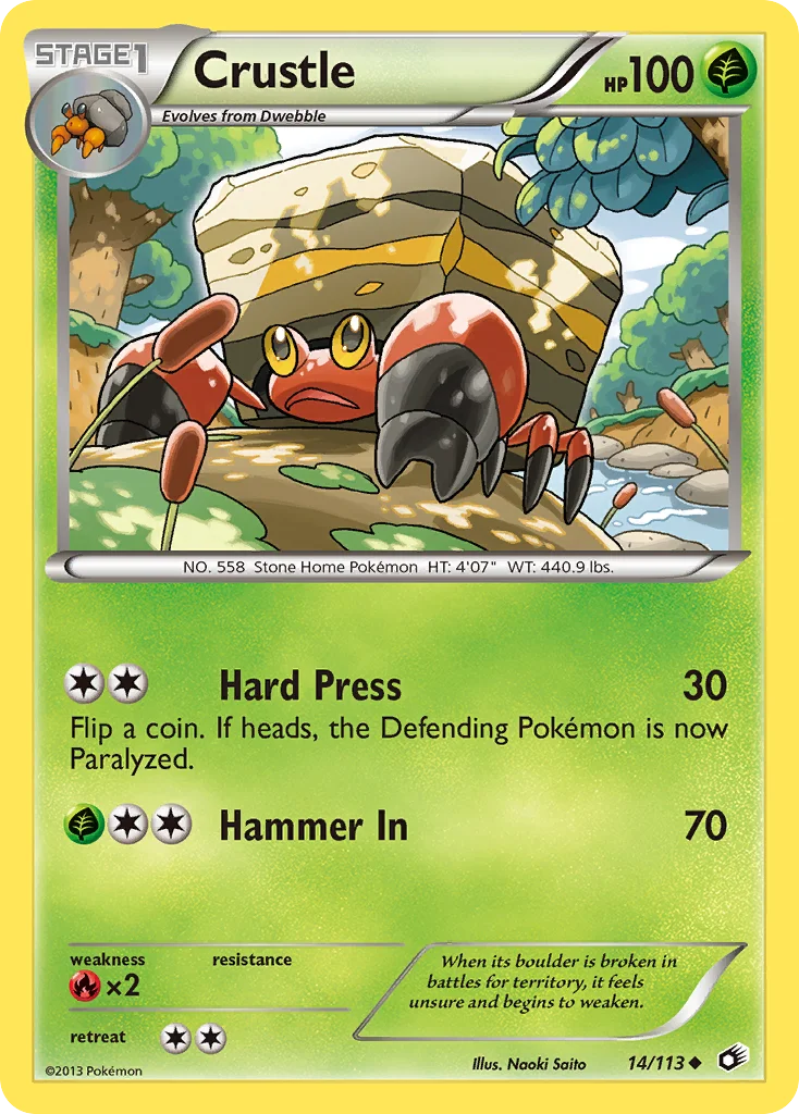 Crustle Pokemon card