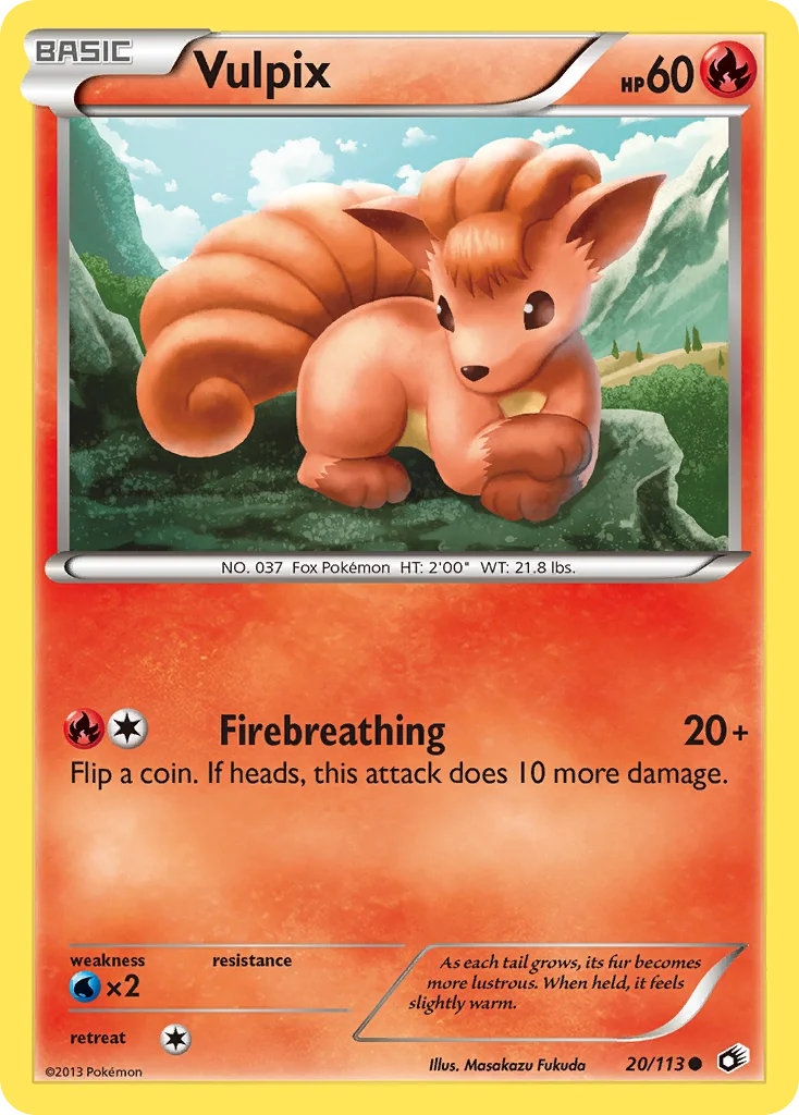 Vulpix Pokemon card