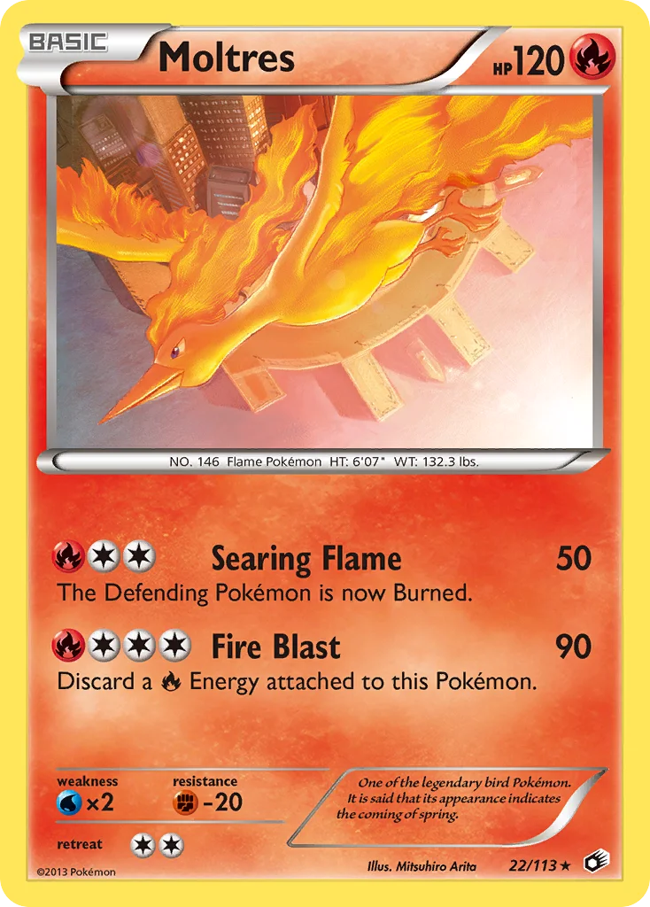 Moltres Pokemon card