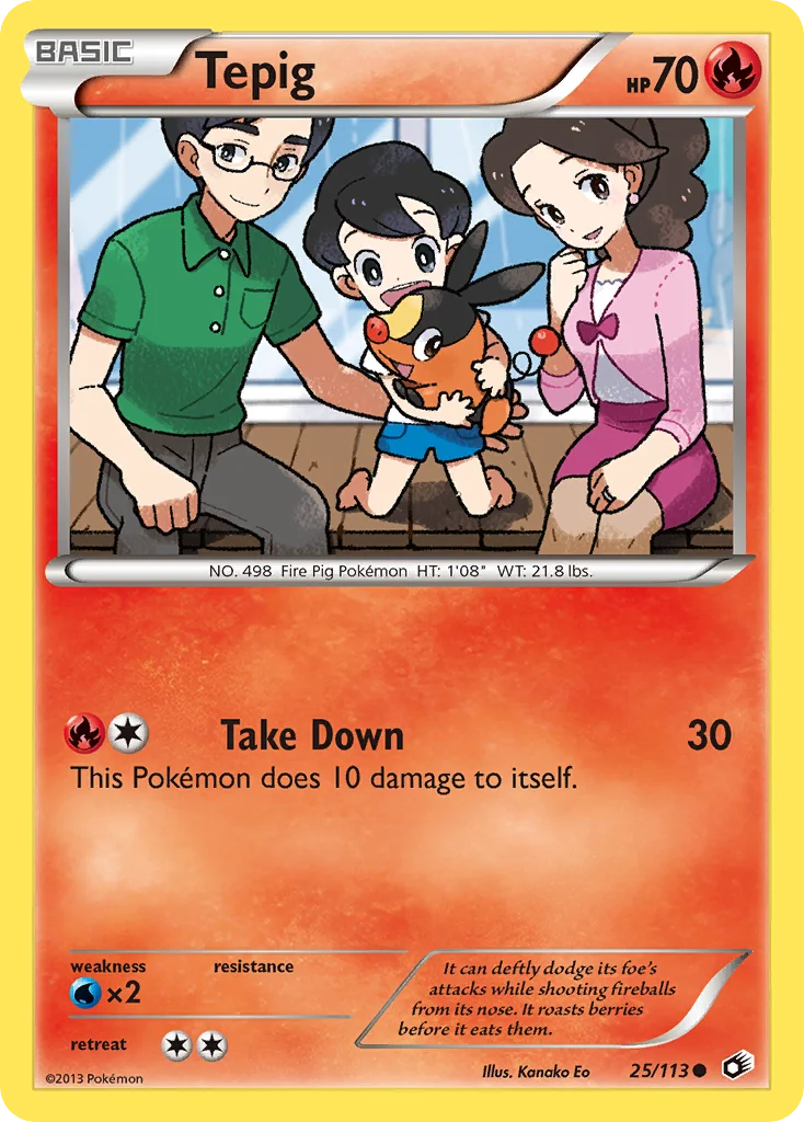 Tepig Pokemon card