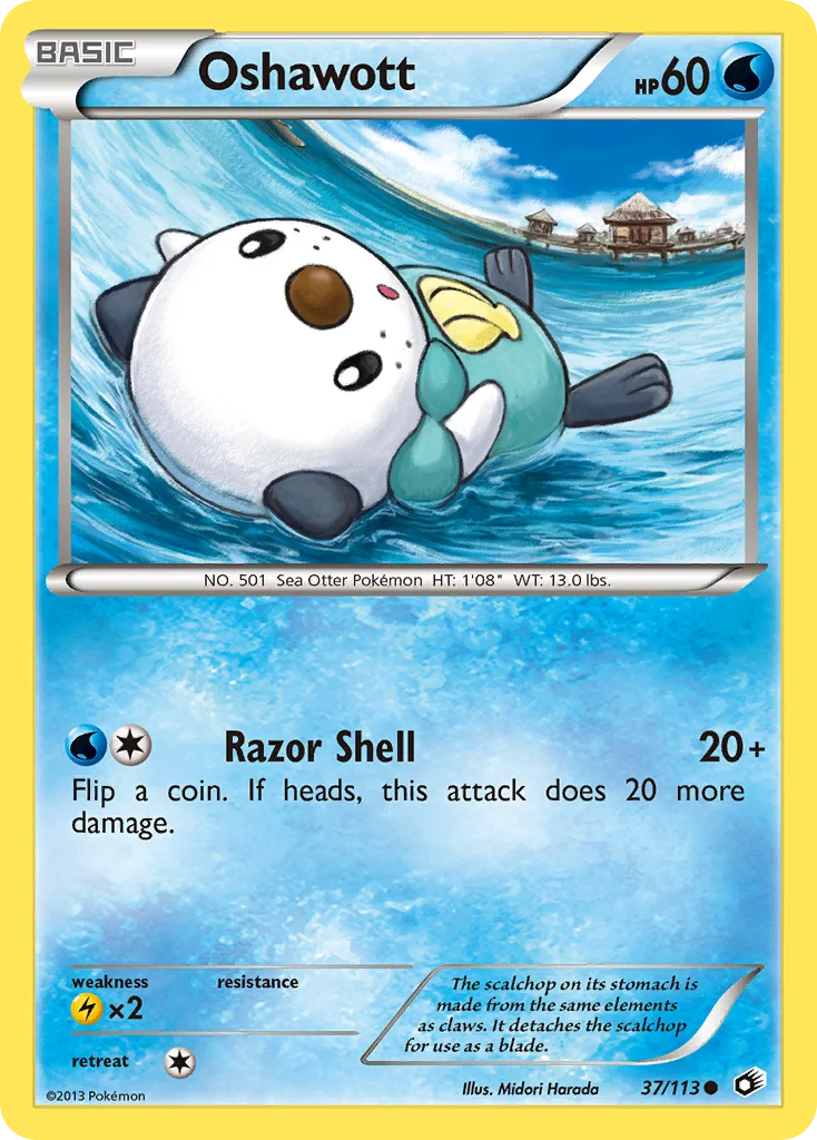 Oshawott Pokemon card