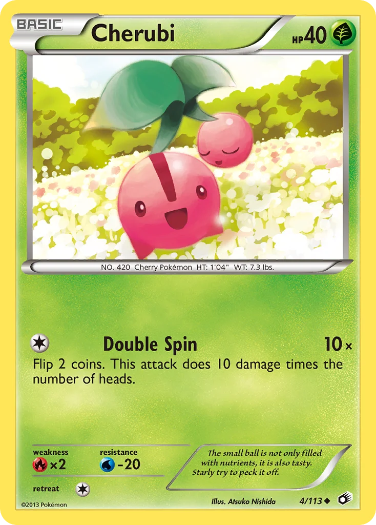 Cherubi Pokemon card