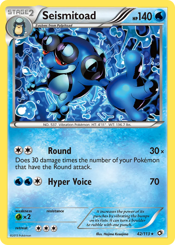 Seismitoad Pokemon card