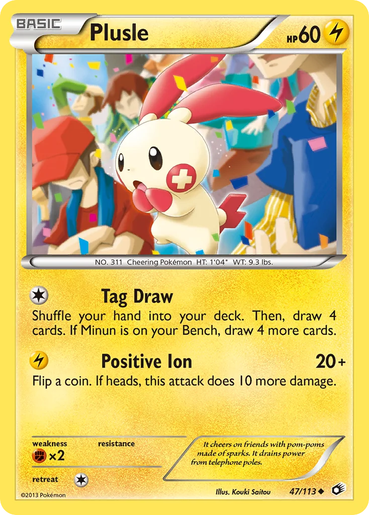 Plusle Pokemon card