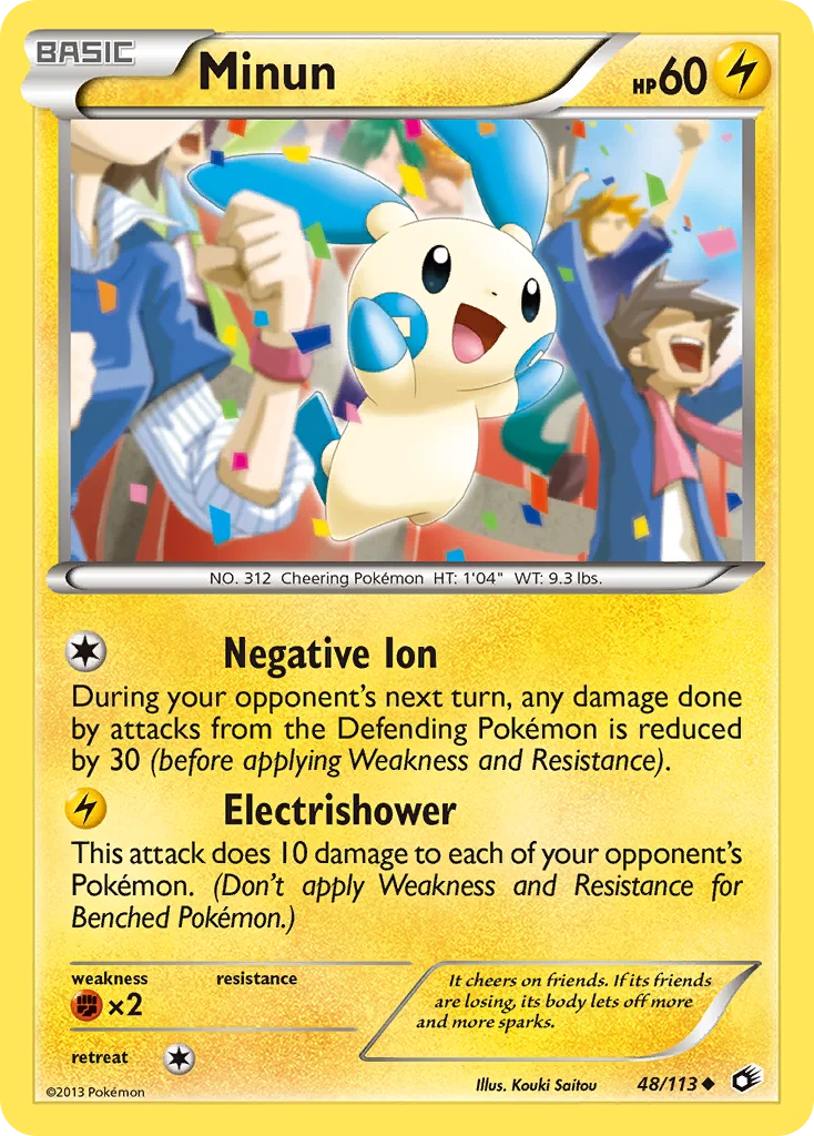 Minun Pokemon card