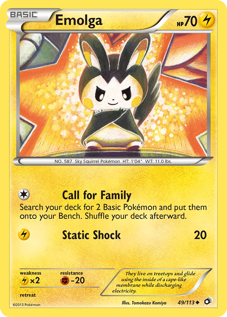 Emolga Pokemon card