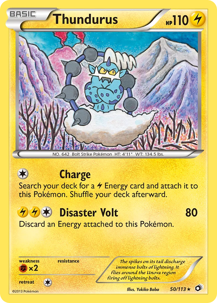 Thundurus Pokemon card