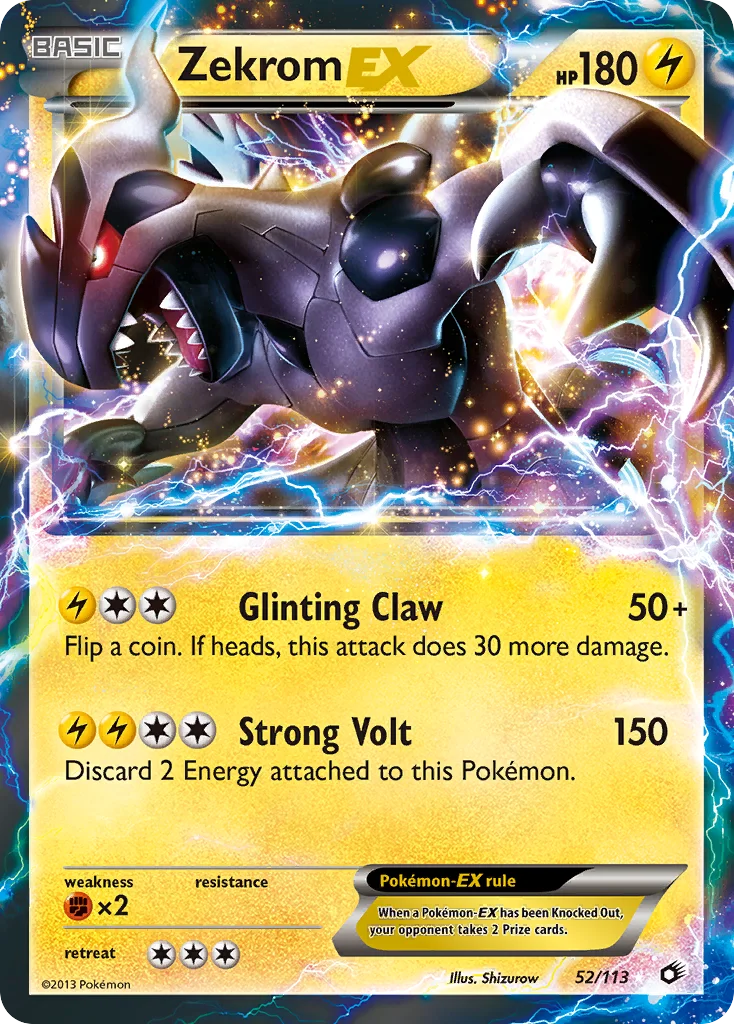 Zekrom-EX Pokemon card
