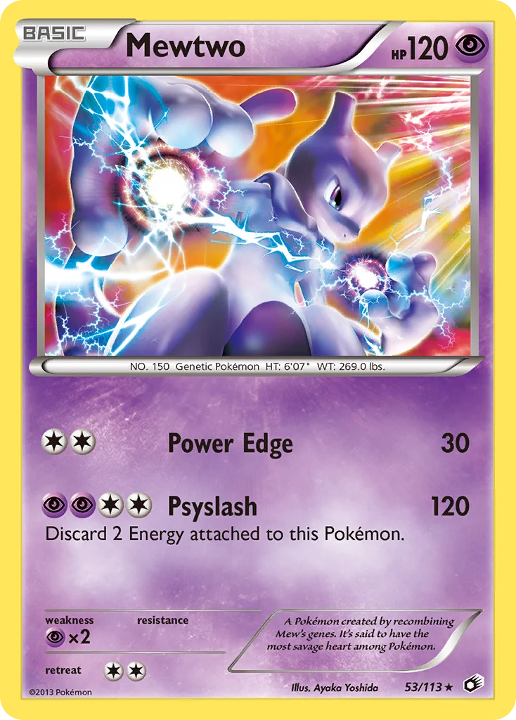 Mewtwo Pokemon card