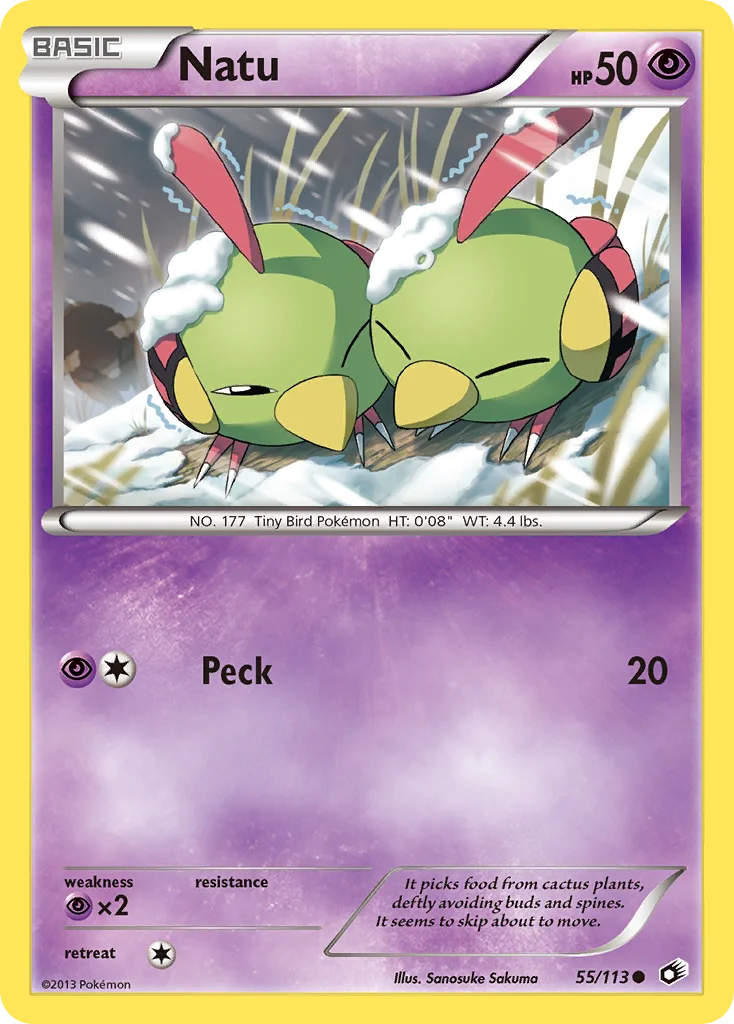 Natu Pokemon card