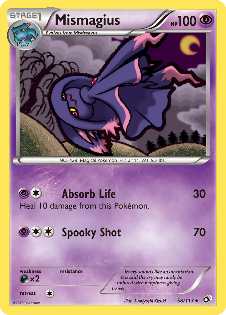 Mismagius Pokemon card