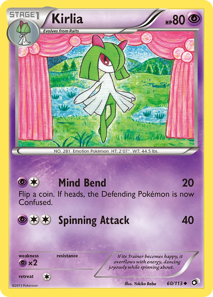 Kirlia Pokemon card