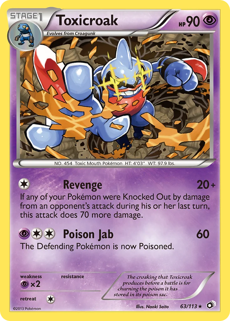 Toxicroak Pokemon card