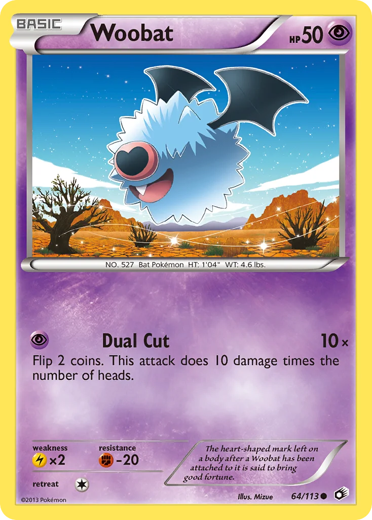 Woobat Pokemon card