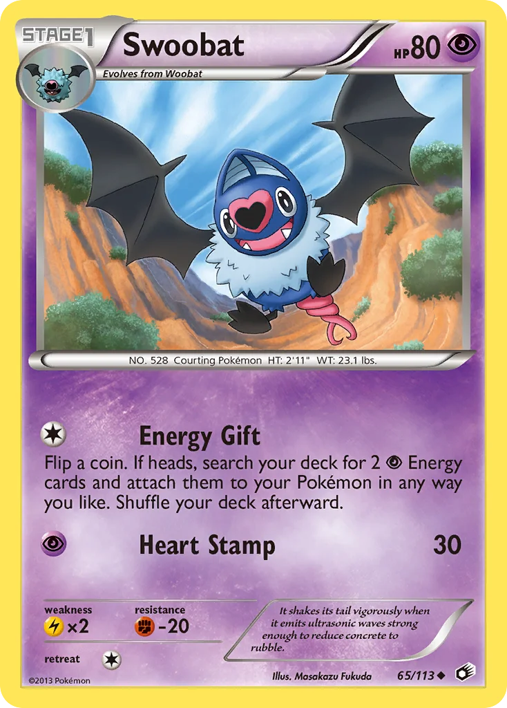 Swoobat Pokemon card