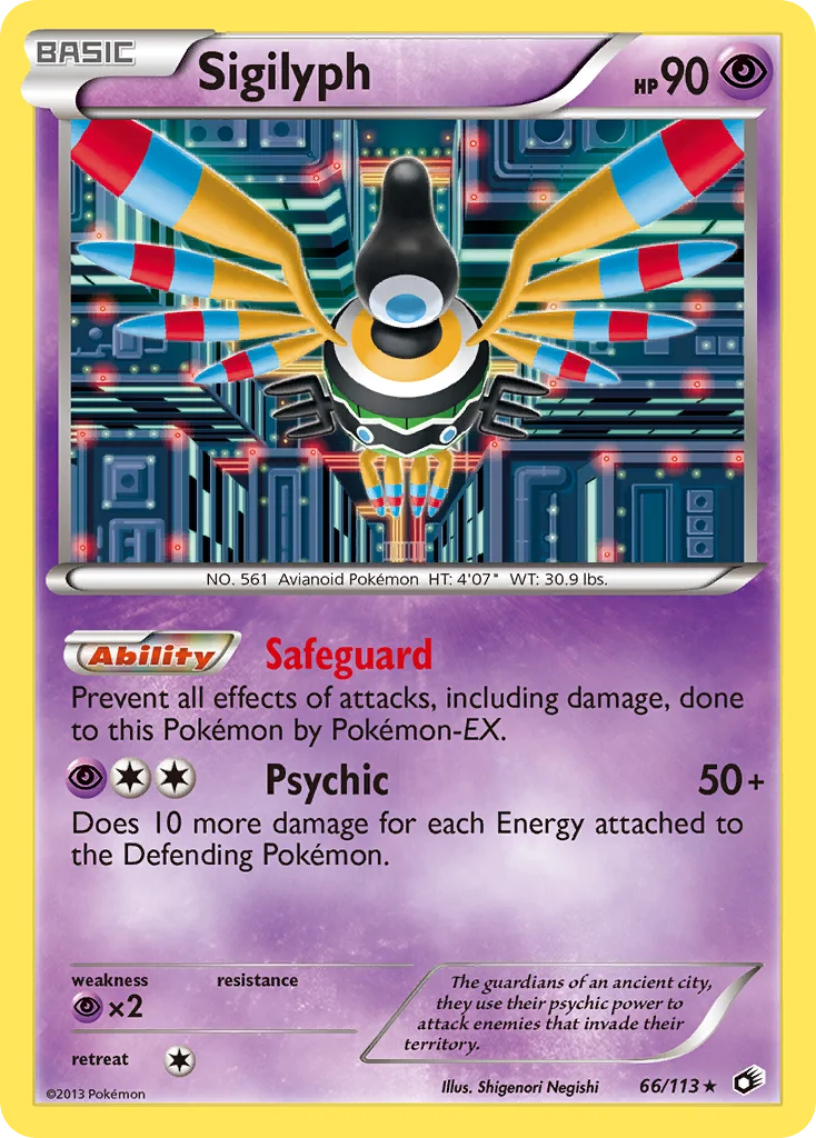 Sigilyph Pokemon card