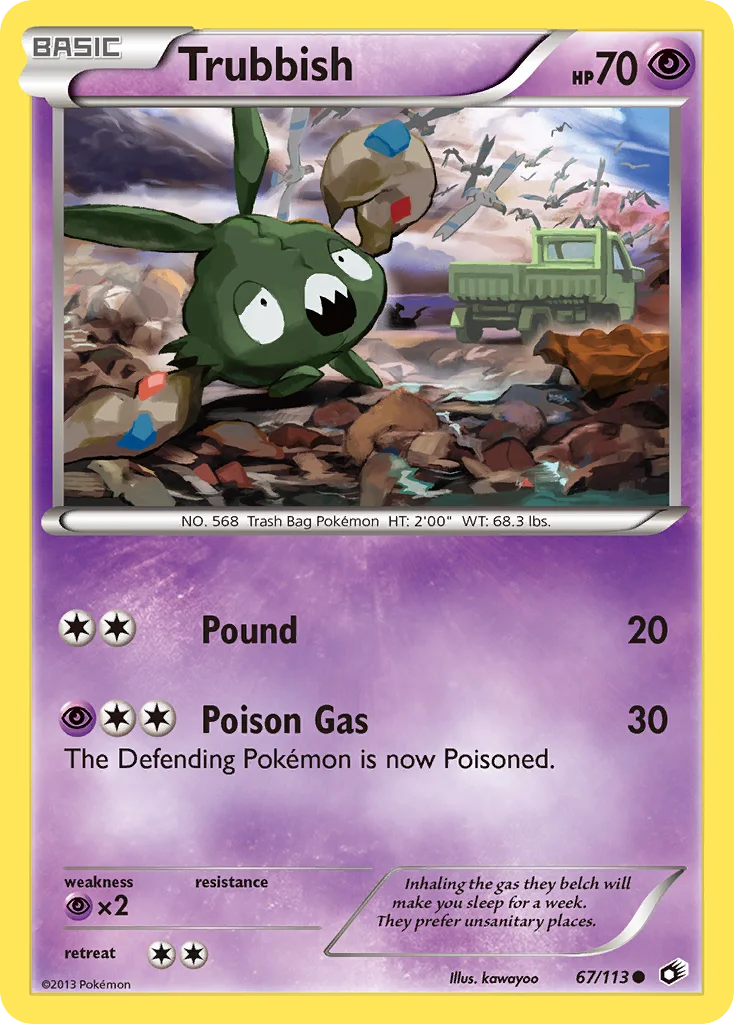 Trubbish Pokemon card