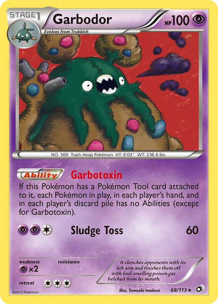 Garbodor Pokemon card