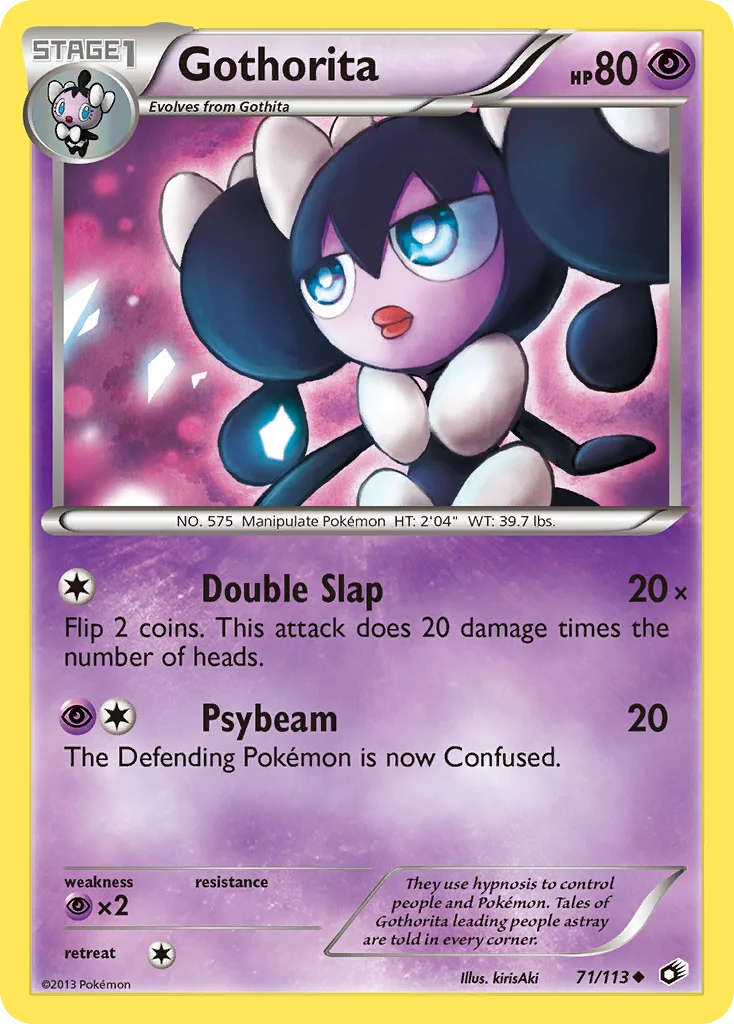 Gothorita Pokemon card