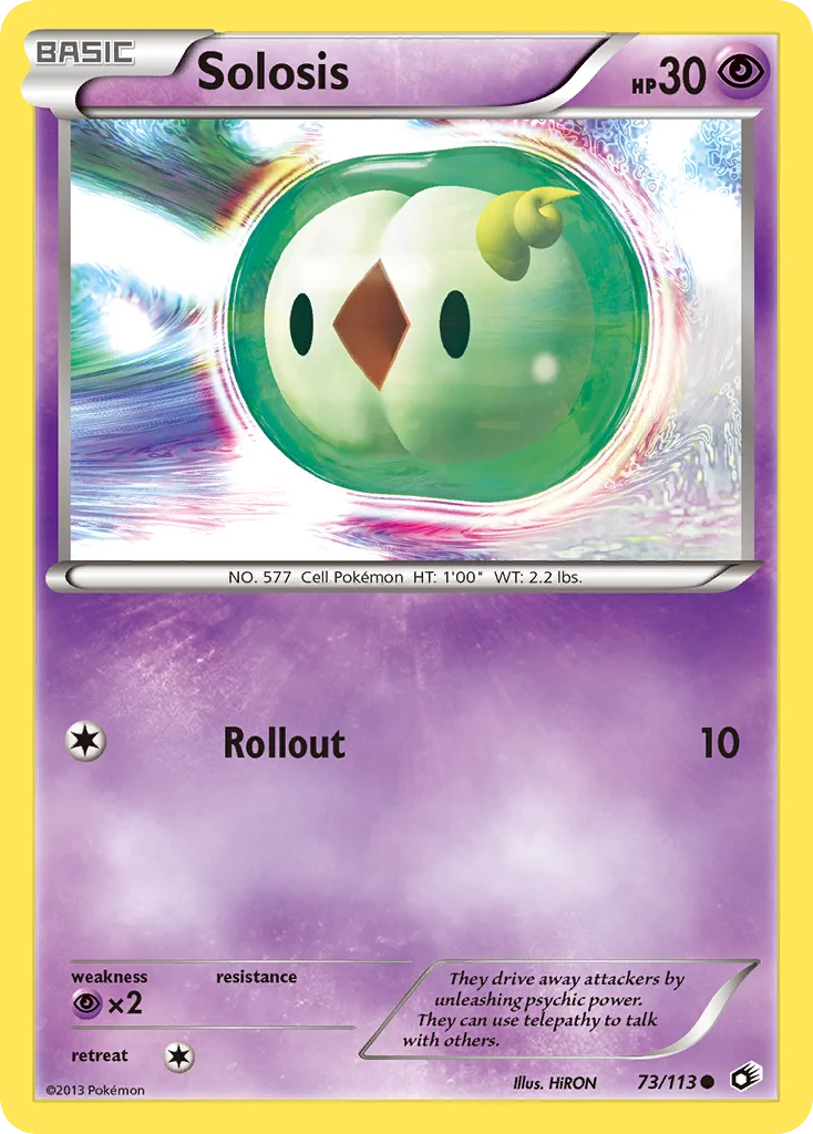 Solosis Pokemon card