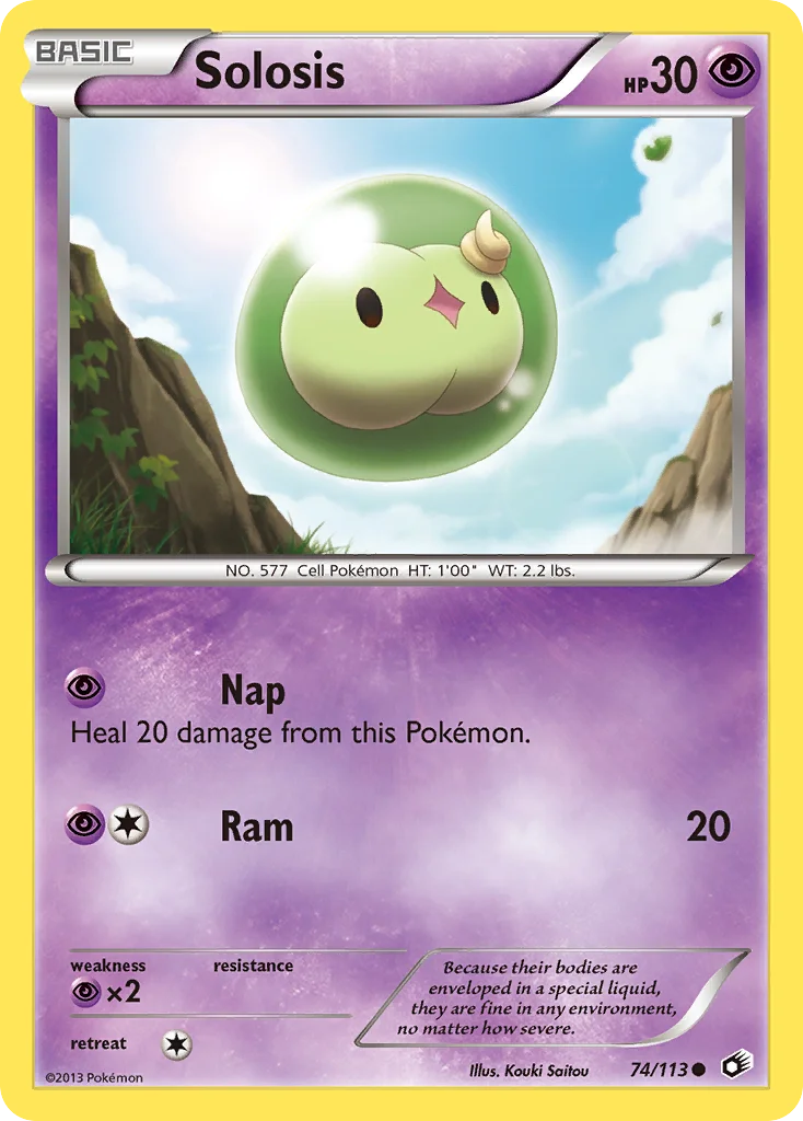 Solosis Pokemon card