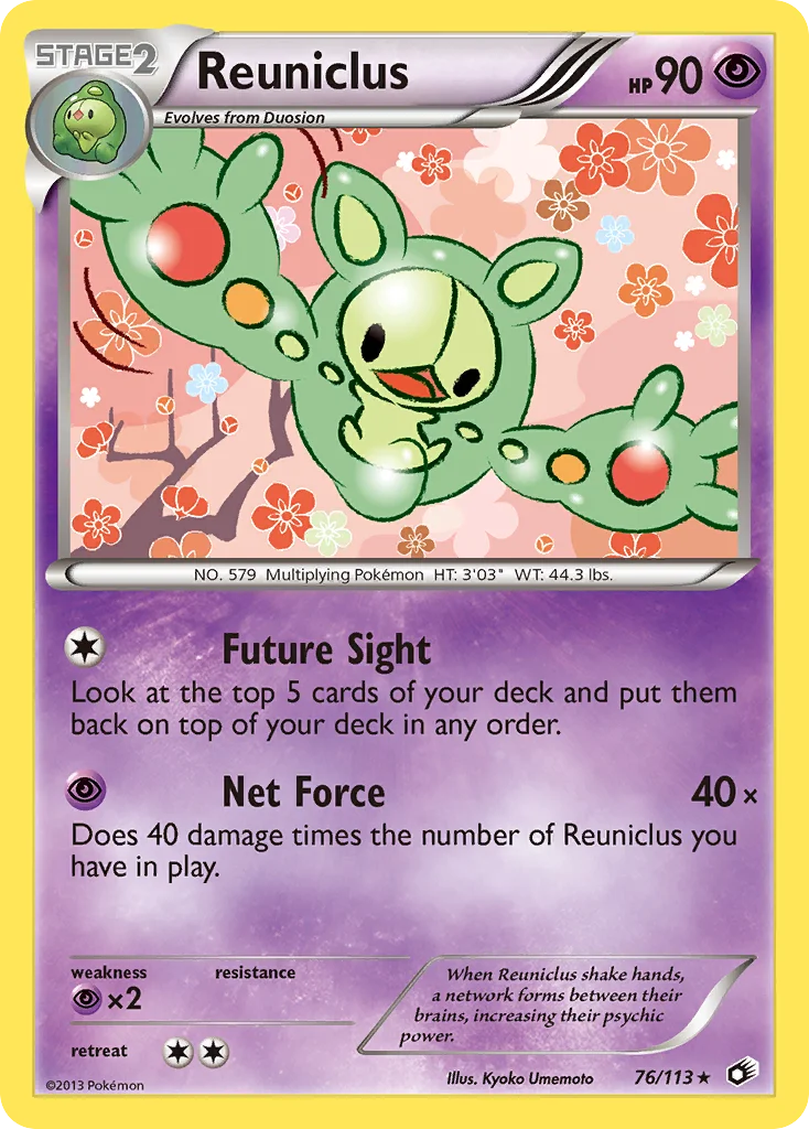 Reuniclus Pokemon card