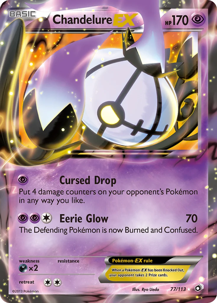 Chandelure-EX Pokemon card