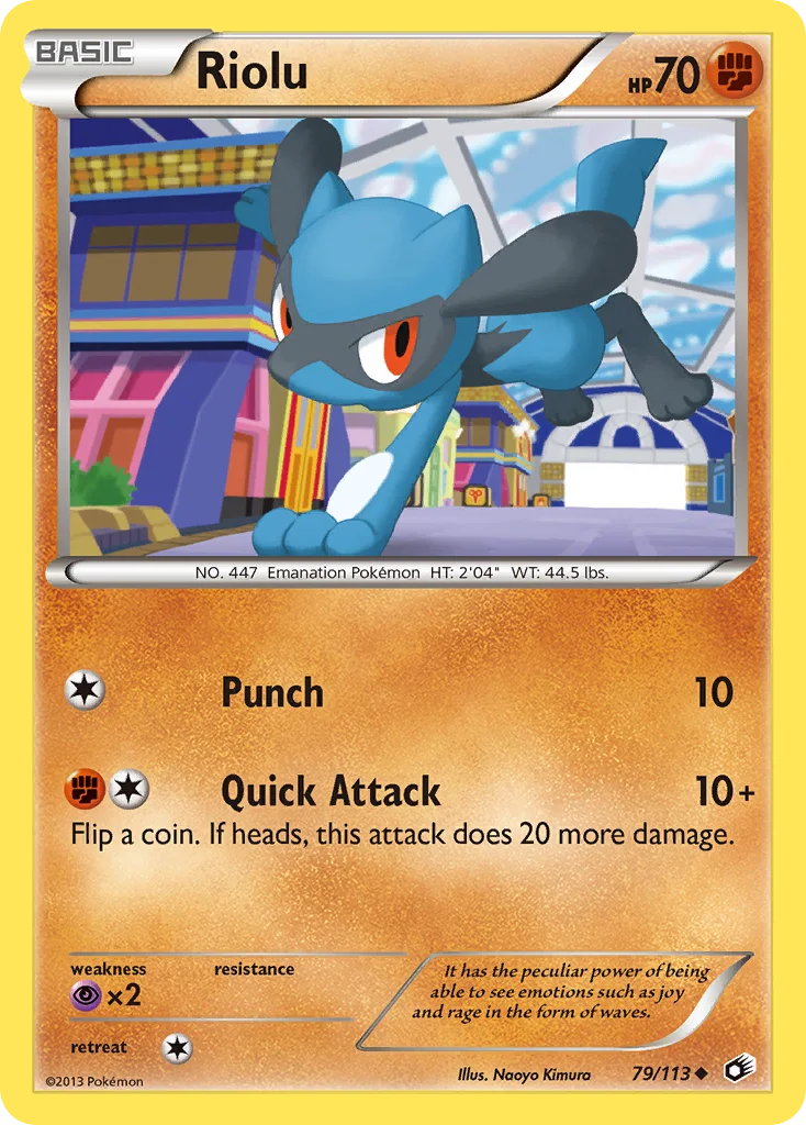 Riolu Pokemon card