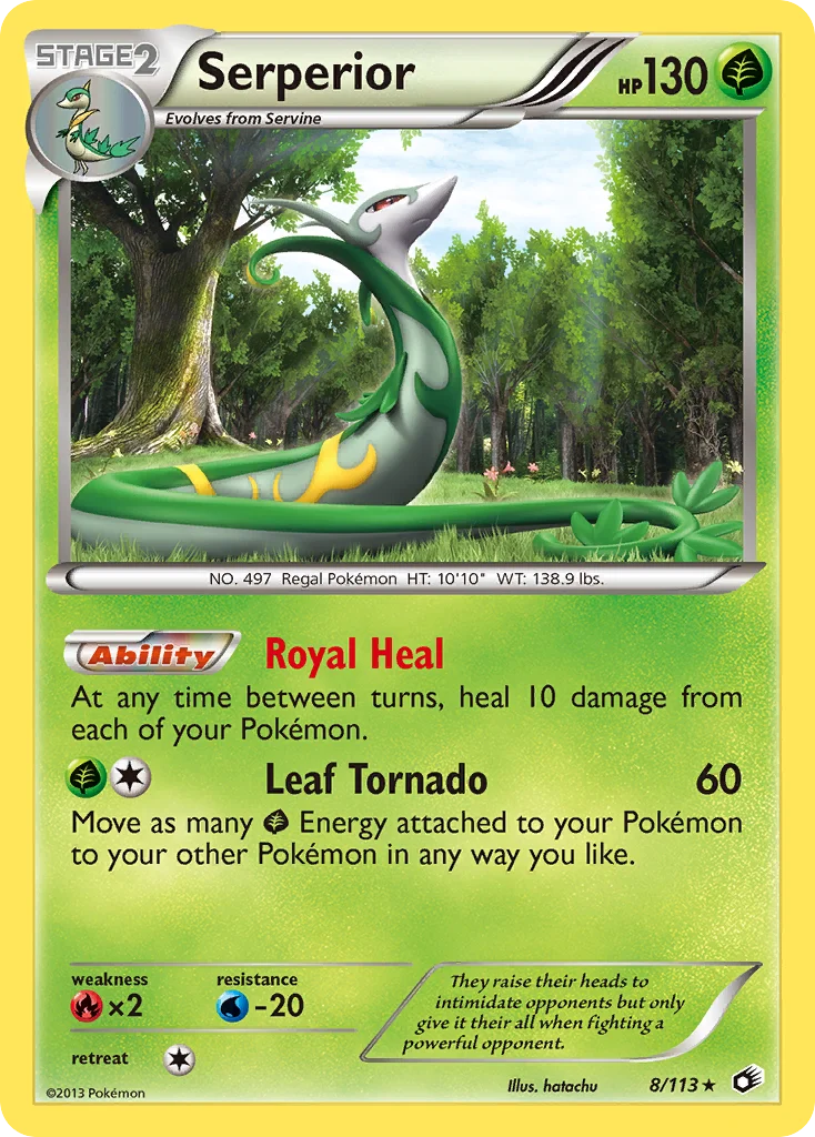 Serperior Pokemon card