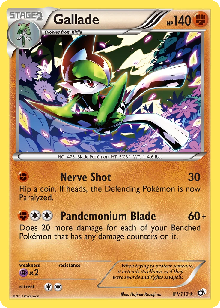 Gallade Pokemon card