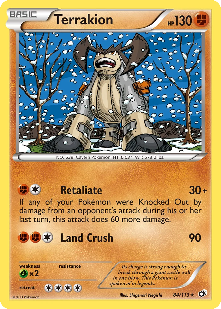 Terrakion Pokemon card