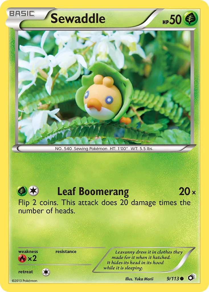 Sewaddle Pokemon card