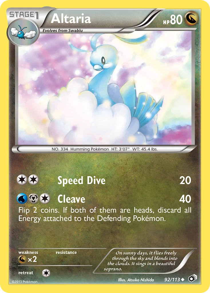 Altaria Pokemon card