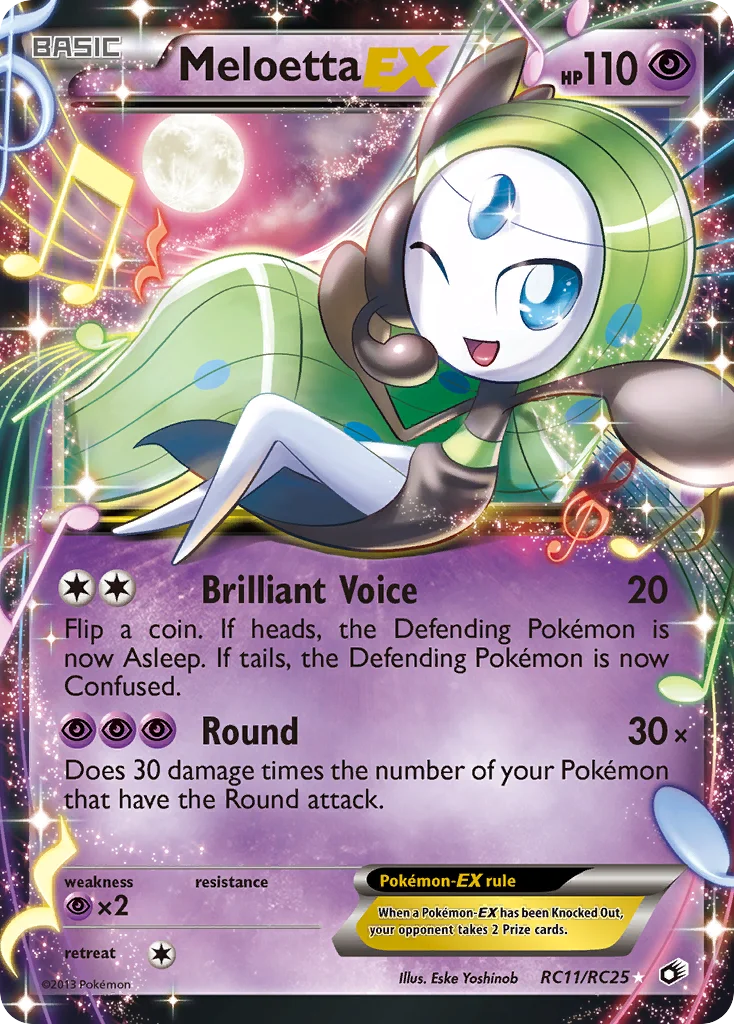 Meloetta-EX Pokemon card
