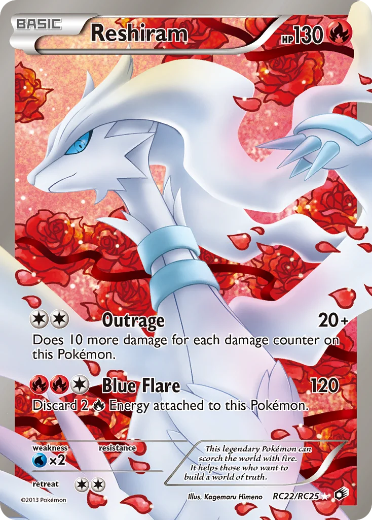 Reshiram Pokemon card