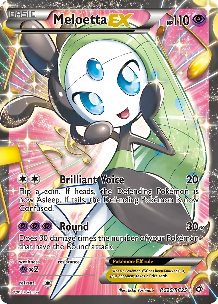 Meloetta-EX Pokemon card