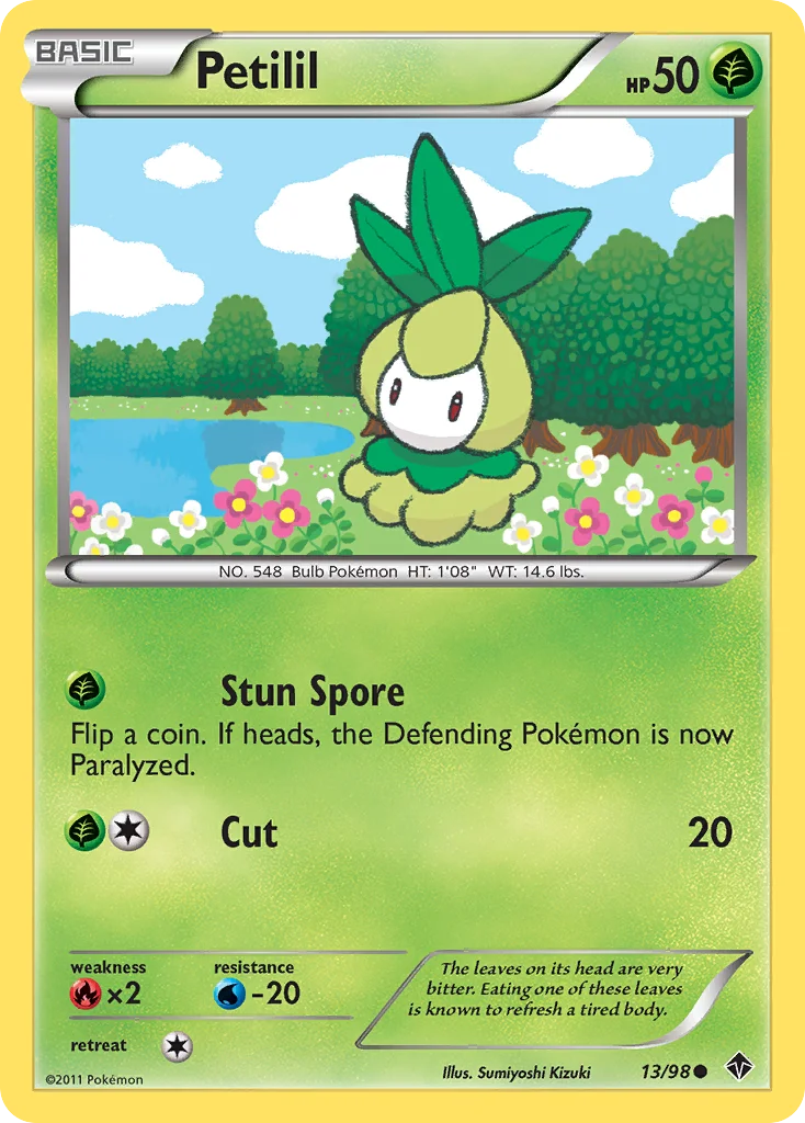 Petilil Pokemon card