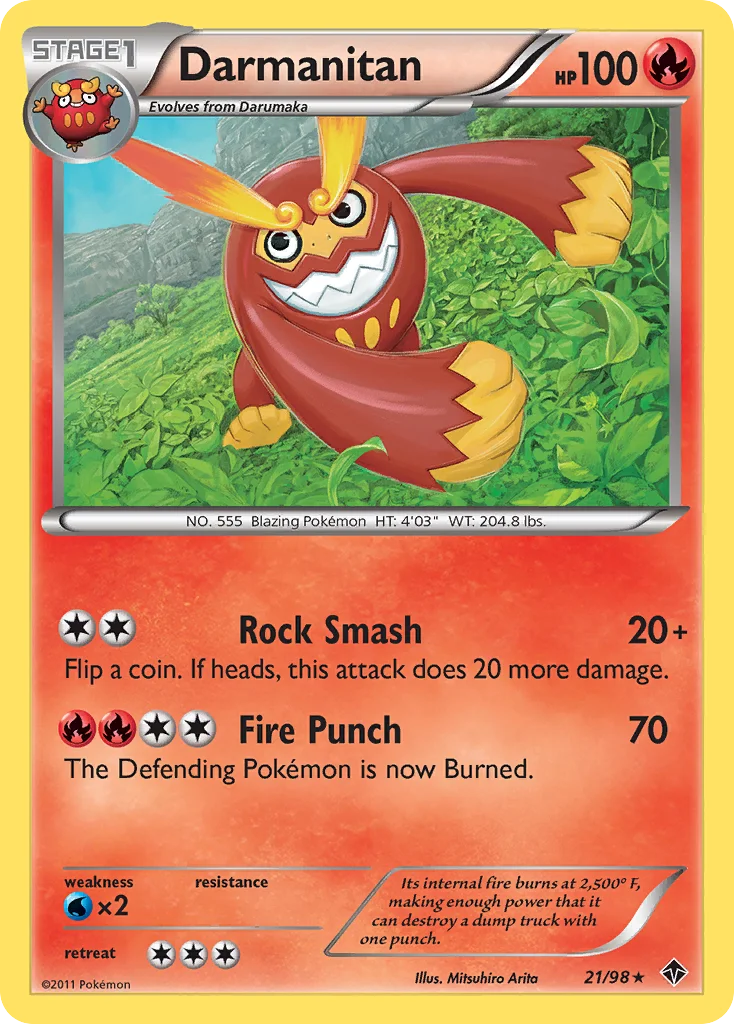 Darmanitan Pokemon card