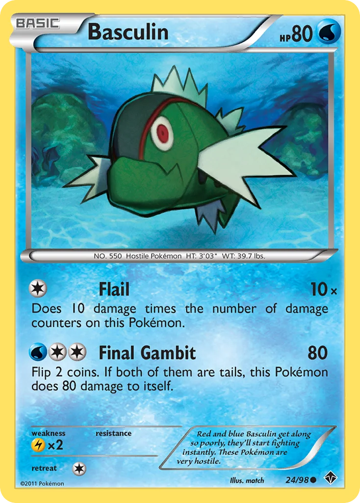 Basculin Pokemon card