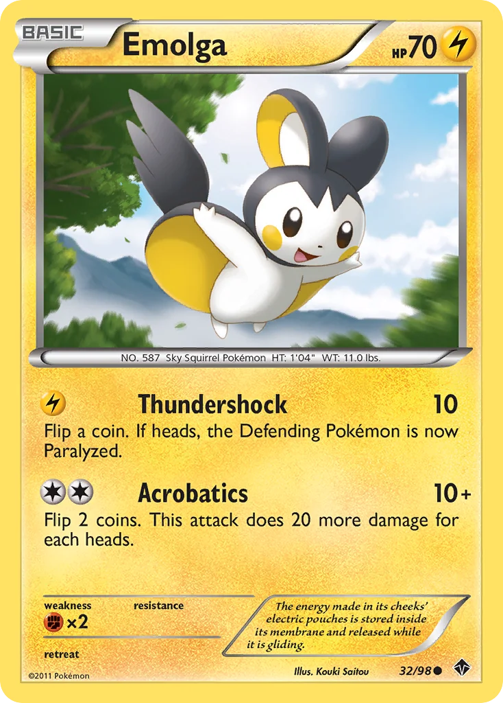Emolga Pokemon card