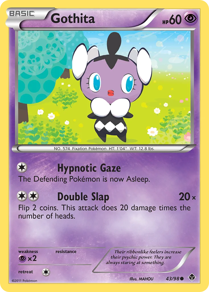 Gothita Pokemon card