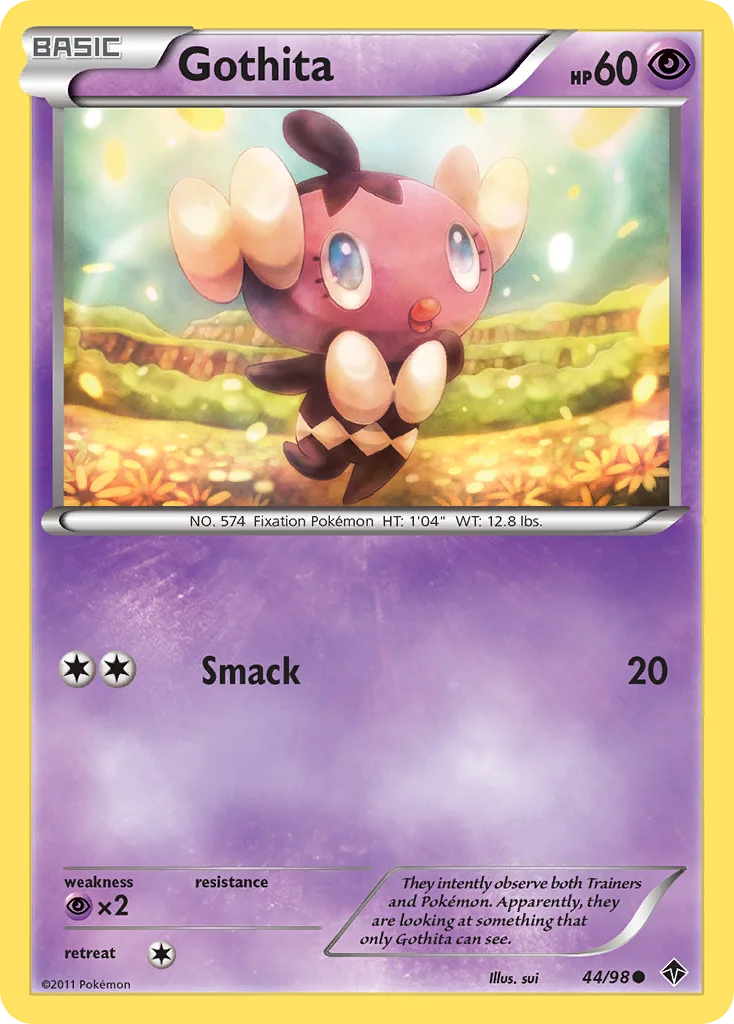 Gothita Pokemon card
