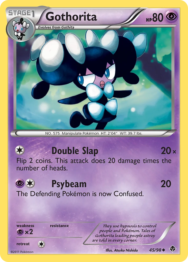 Gothorita Pokemon card