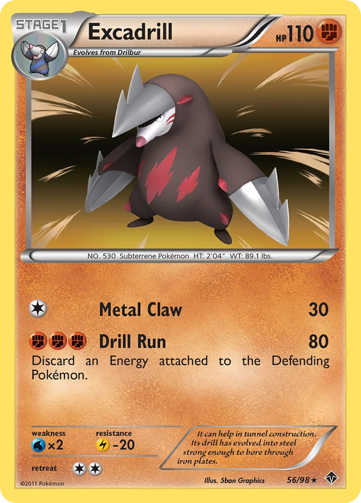 Excadrill Pokemon card