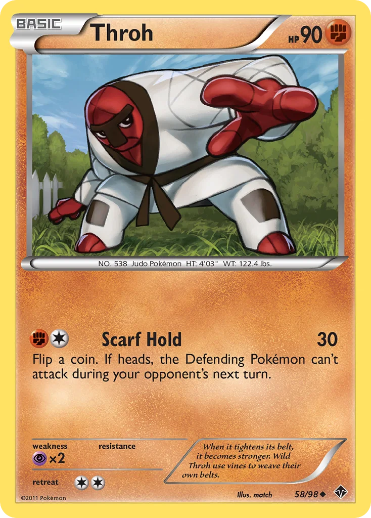 Throh Pokemon card