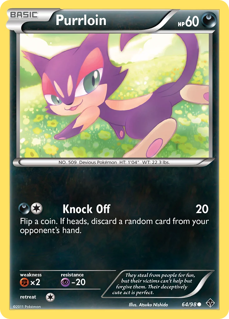 Purrloin Pokemon card