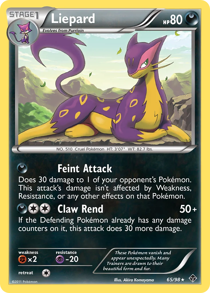 Liepard Pokemon card