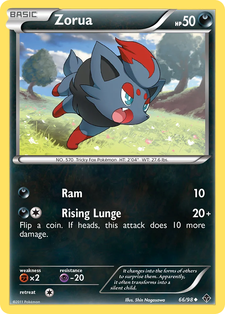 Zorua Pokemon card